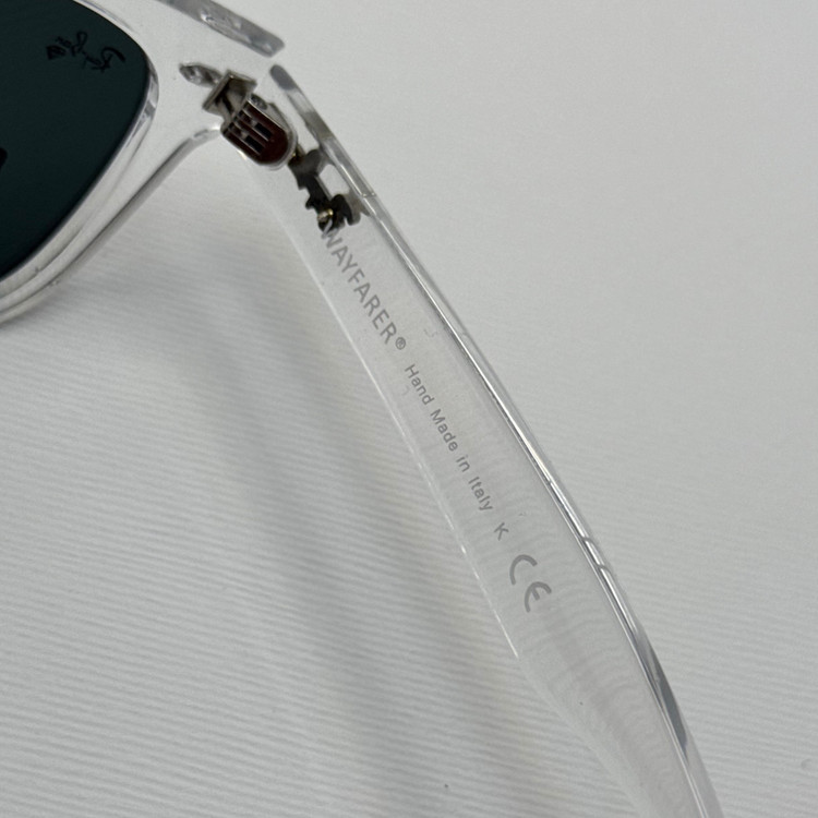 عینک ویفرر ریبن Rayban WAYFARER شفاف شیشه سنگ نشکن زد خش با پک کامل