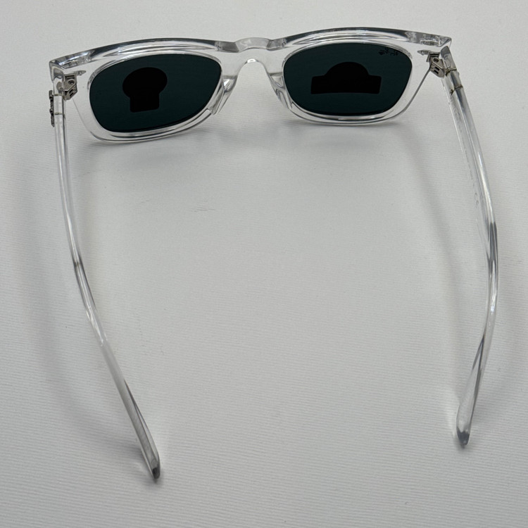 عینک ویفرر ریبن Rayban WAYFARER شفاف شیشه سنگ نشکن زد خش با پک کامل