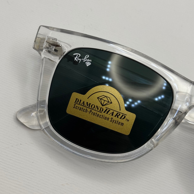 عینک ویفرر ریبن Rayban WAYFARER شفاف شیشه سنگ نشکن زد خش با پک کامل