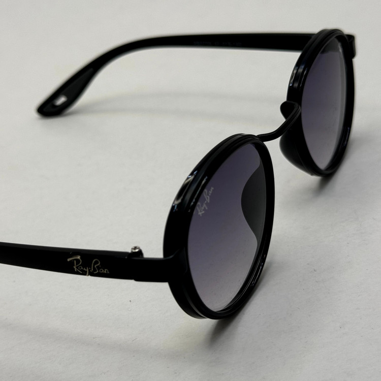 عینک آفتابی گرد ریبن فراری مشکی با پک کاملRayban Ferrari RB3705