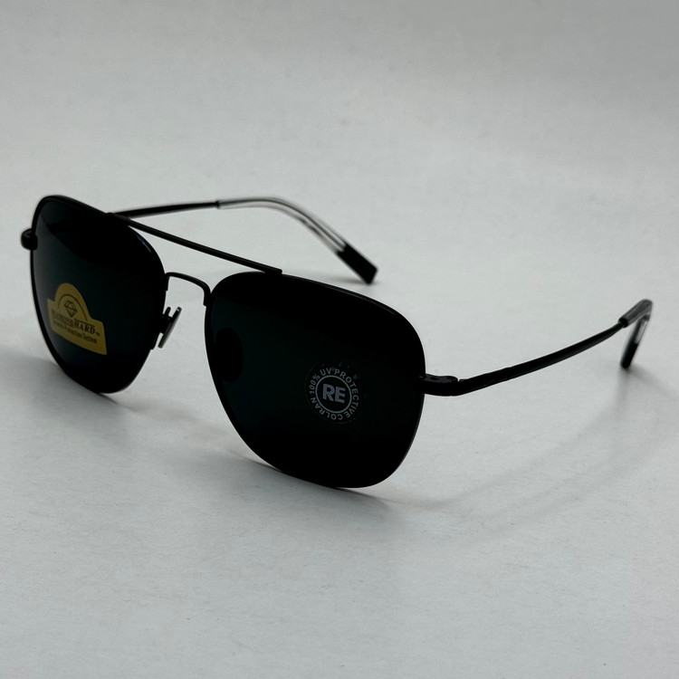 عینک آفتابی خلبانی رندولف شیشه سنگ آنتی رفلکس مشکی فریم مشکی فول پک RANDOLPH AVIATOR RE 58 BLACK