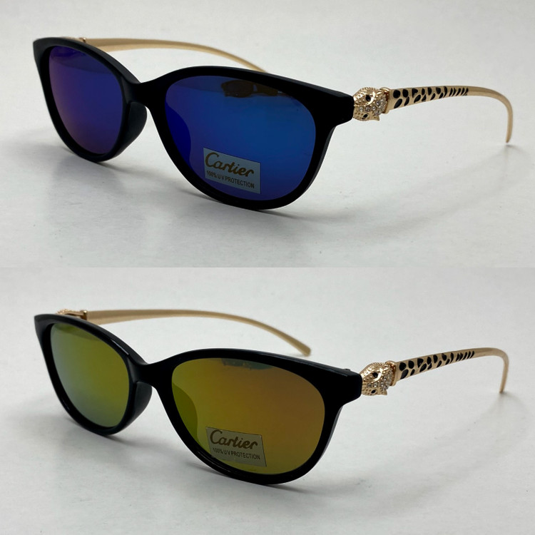 عینک آفتابی زنانه کارتیر Cartier دسته نگین کاری شده خاص و لاکچری در 6 رنگ