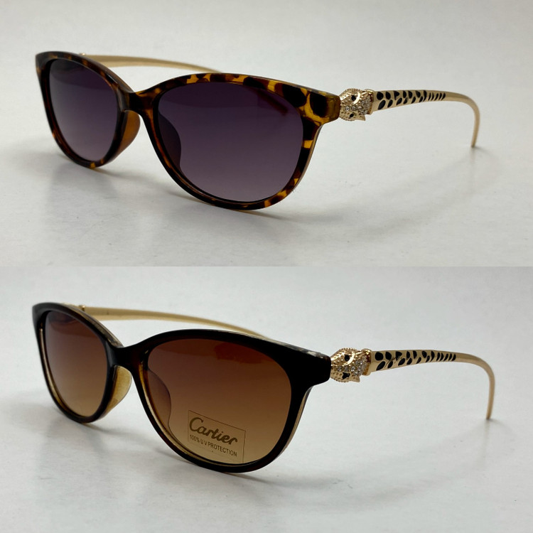 عینک آفتابی زنانه کارتیر Cartier دسته نگین کاری شده خاص و لاکچری در 6 رنگ