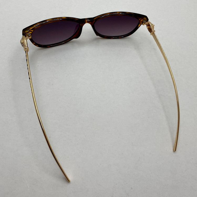 عینک آفتابی زنانه کارتیر Cartier دسته نگین کاری شده خاص و لاکچری پلنگی هاوانا