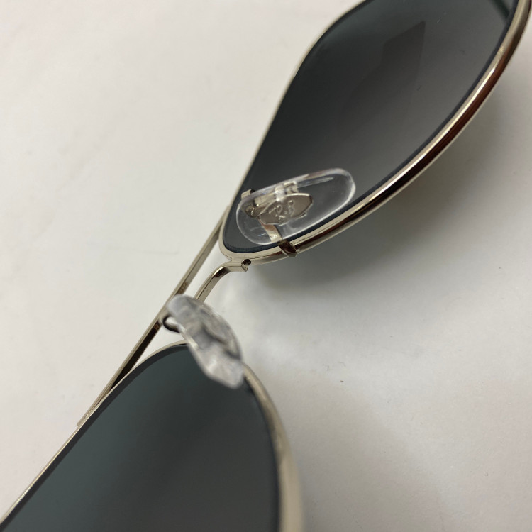 عینک آفتابی ریبن خلبانی rayban مشکی نقره ای با پک کامل ریبن