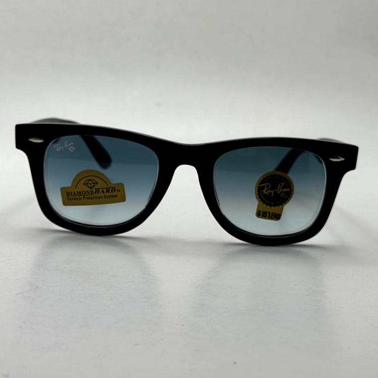 عینک ریبن ویفرر reyban WAYFARER سایز 50 آبی هایلایت به همراه پک کامل و اچار مخصوص عینک RB 2140
