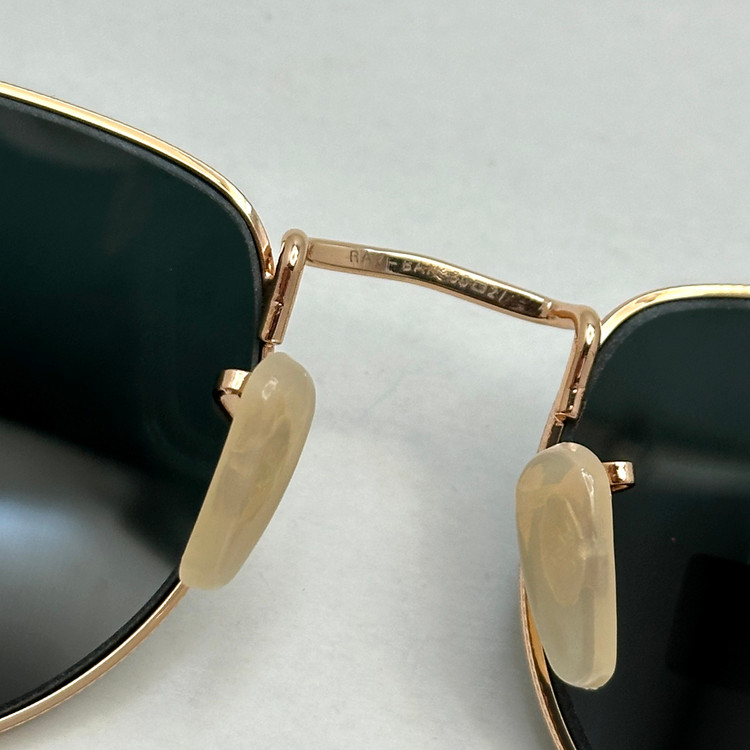 عینک آفتابی ریبن rayban شیشه سنگ مشکی طلایی کد rb 3958