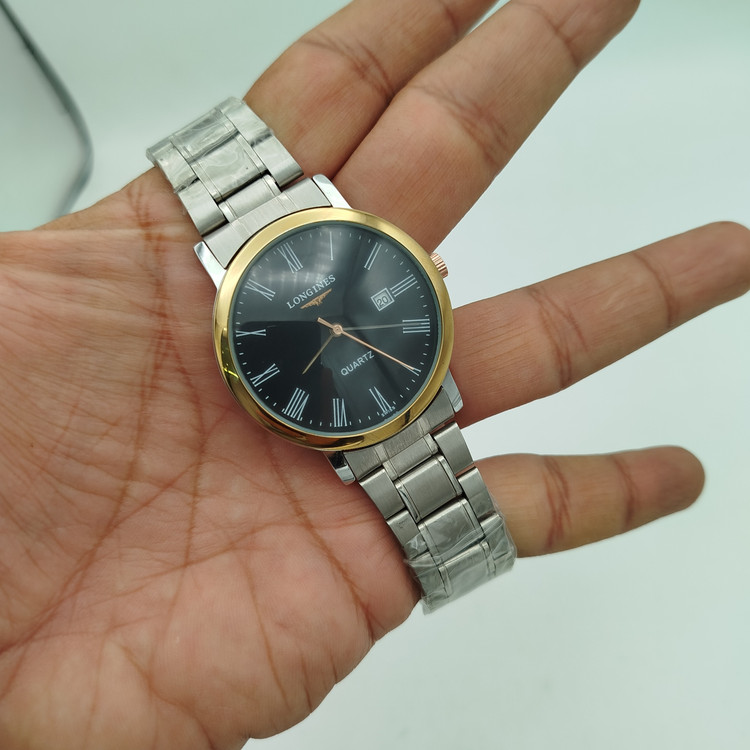 ساعت مردانه استیل تاریخ دار لانجین