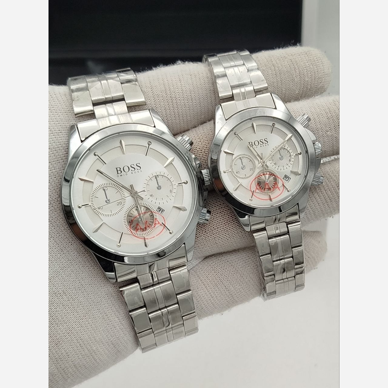 ساعت ست استیل مارک باس BOSS