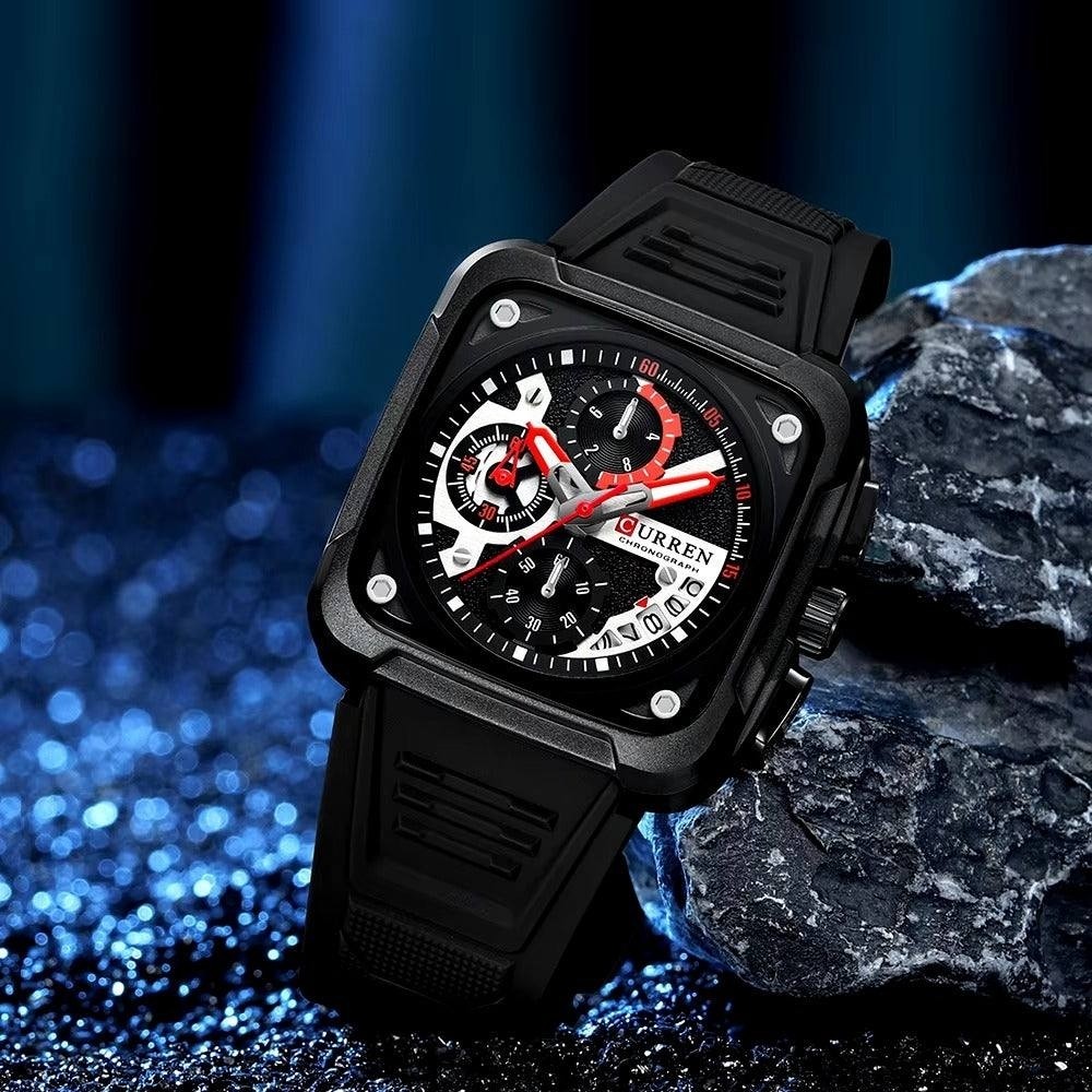 ساعت مردانه کارن مدل 8461 کرنوگراف CURREN بند مشکی ارسال رایگان