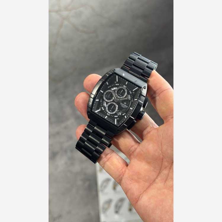 ساعت مچی مردانه ارجینال نیوی فورس Naviforce سه موتور فعال ضد آب مشکی ارسال رایگان