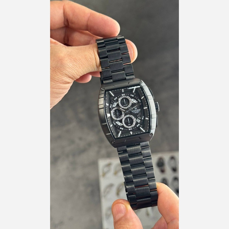ساعت مچی مردانه ارجینال نیوی فورس Naviforce سه موتور فعال ضد آب مشکی ارسال رایگان