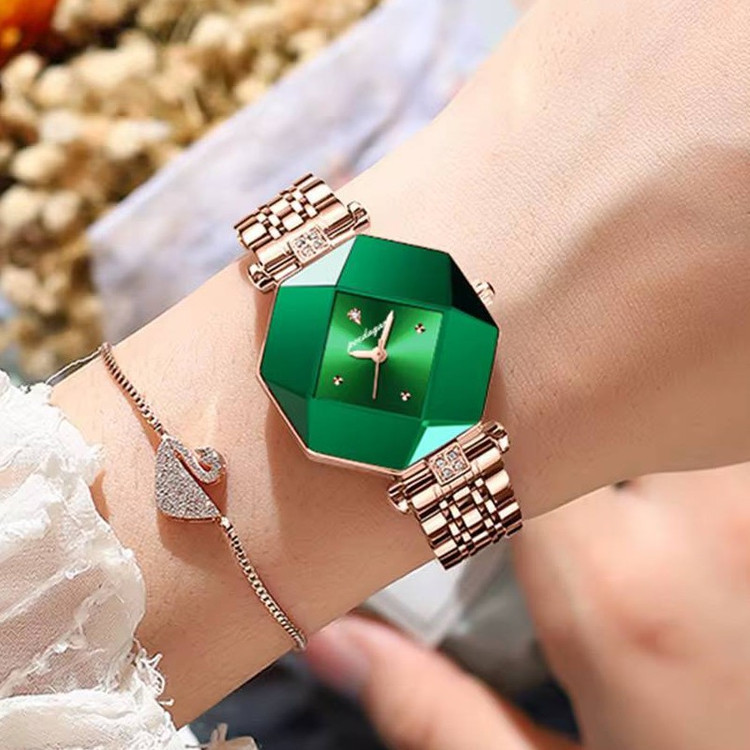 ساعت مچی زنانه پوداگار poedagar اورجینال سبز خاص