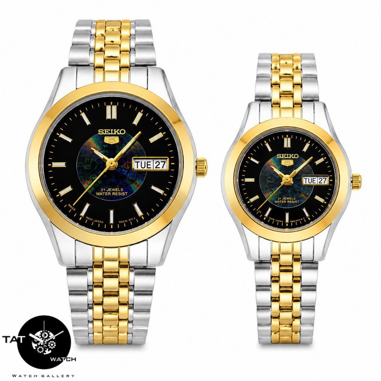 ساعت زنانه مردانه ست سیکو5 دو تقویمه باگارانتی ساعت مچی Seiko