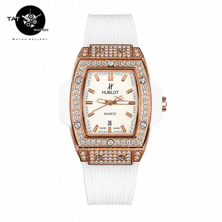 ساعت مچی زنانه هابلوت گارانتی جعبه ارسال رایگان رنگبندی Hublot