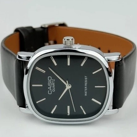 ساعت مچی مردانه کاسیو اولدمانی بند چرمی casio oldmoney کیفیت مستر کوالیتی با جعبه