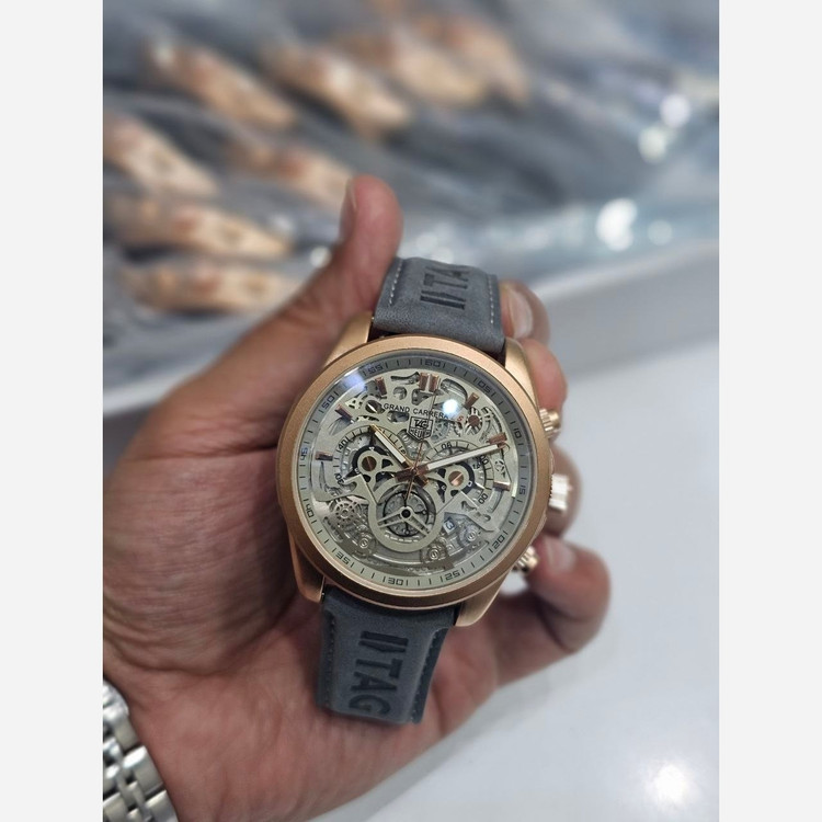 ساعت مچی مردانه تگ هویرر tag heuer cr7 سه موتور فعال کرنوگراف کیفیت عالی پرداخت قسطی