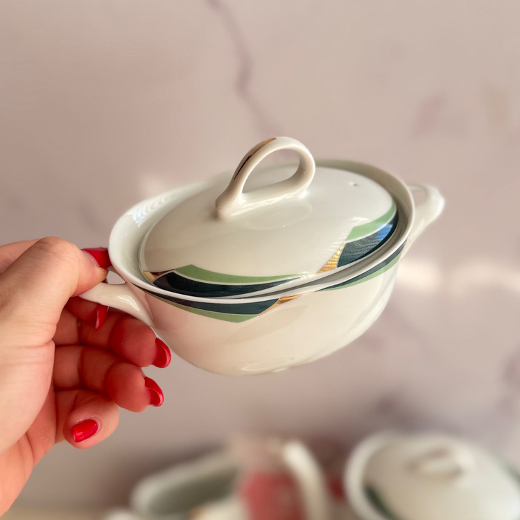 سرویس کامل صبحانه و عصرانه خوری برند لوکس رویال درجه یک 17 پارچه با جعبه شرکتی