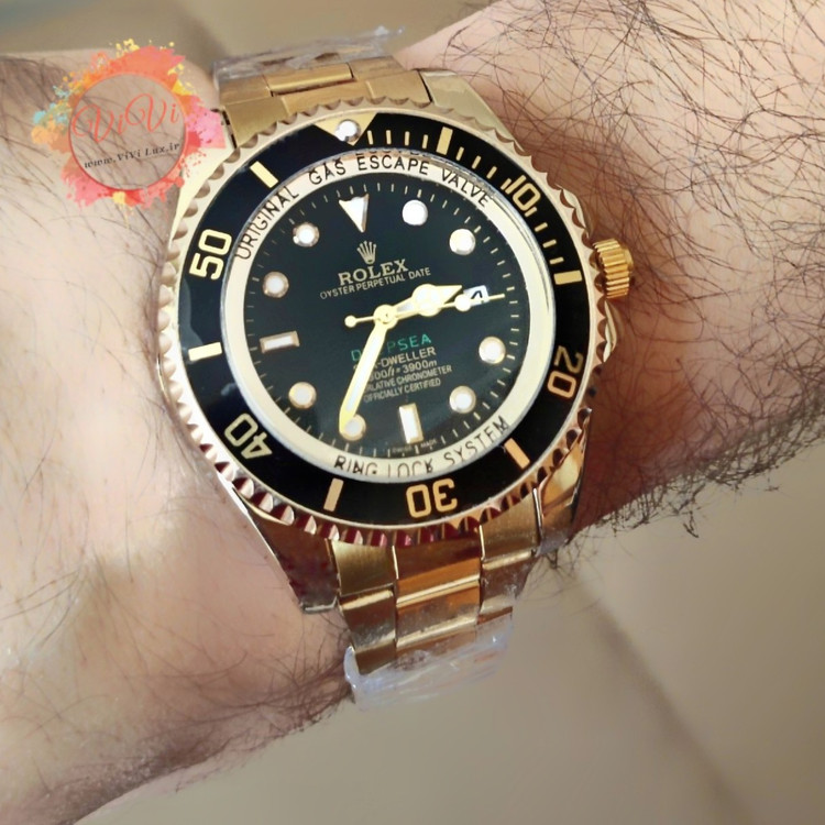 ساعت رولکس ساب مارین سری نایاب gas escape valve زه چرخان رنگ ثابت Rolex submariner gas escape valve
