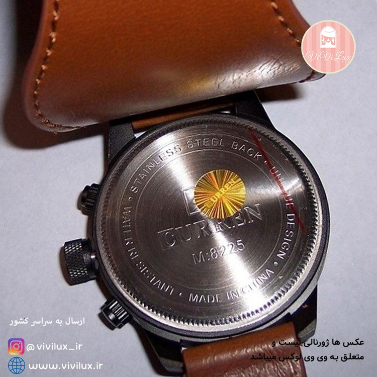 ساعت کارن Curren اورجینال چرمی طرح پورشه