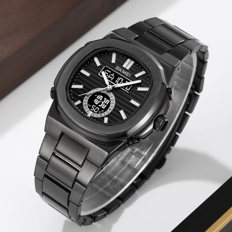 ساعت مچی عقربهای کوارتز مردانه اسکمی مدل 2279-blk-1