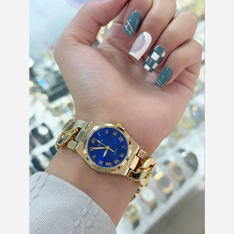 ساعت زنانه کارتیر برند اریکس کیفیت عالی شیک و زیبا صفحه آبی ارسال رایگان