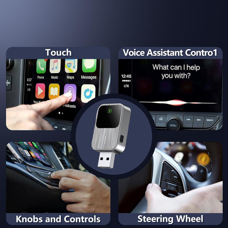 کارپلی و اندروید اتو مدل 2in1 Carplay/Android Auto k2