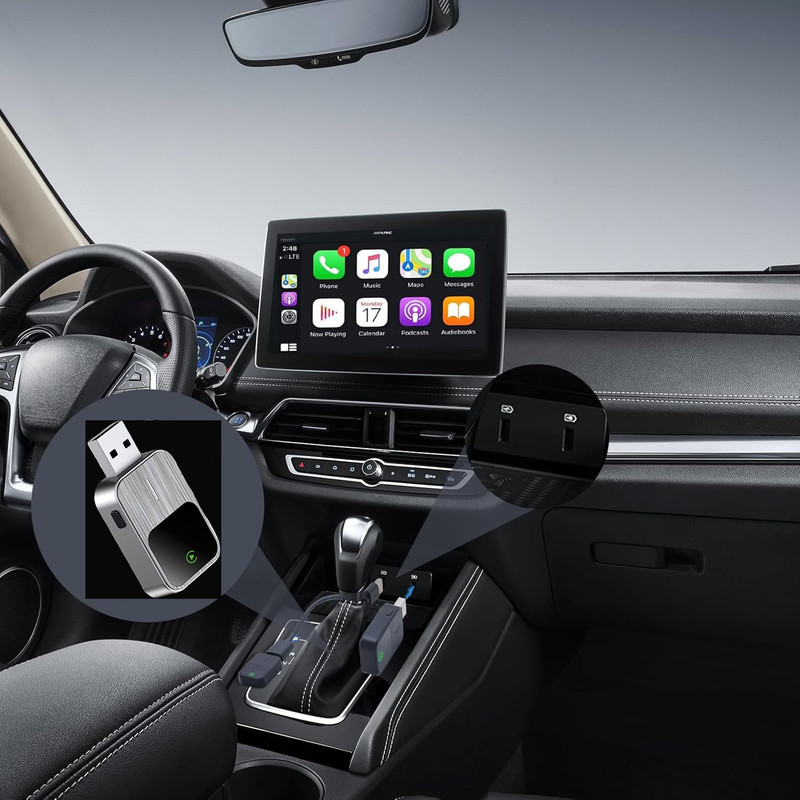 کارپلی و اندروید اتو مدل 2in1 Carplay/Android Auto k2
