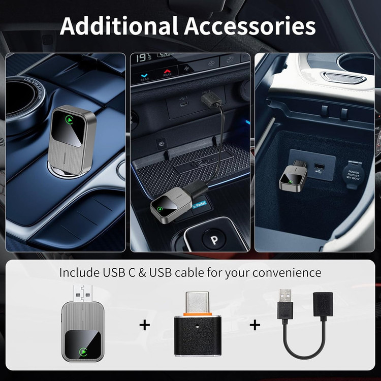 کارپلی و اندروید اتو مدل 2in1 Carplay/Android Auto k2
