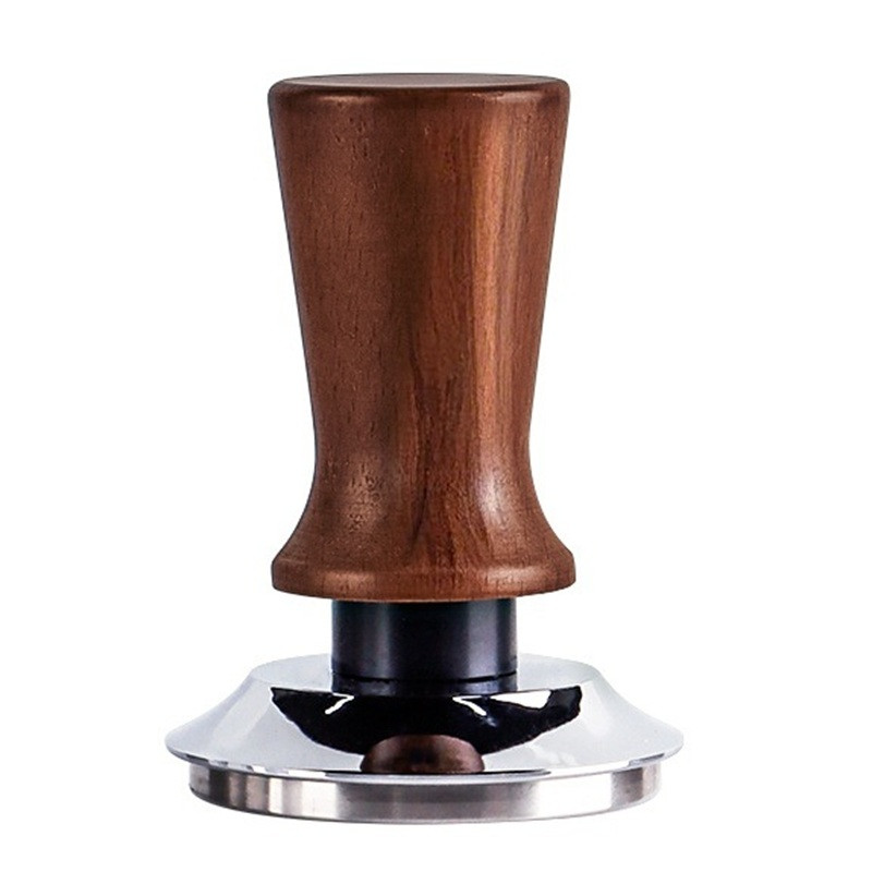 تمپر قهوه مدل 58mm wood handle شیار دار