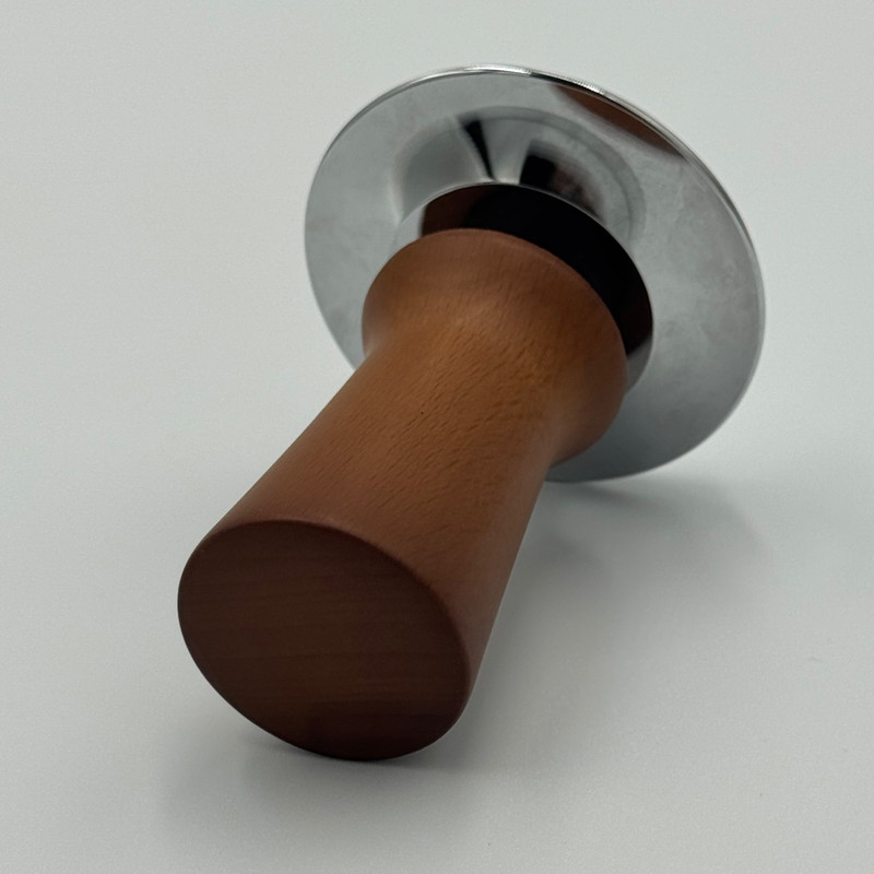 تمپر قهوه مدل 58mm wood handle شیار دار