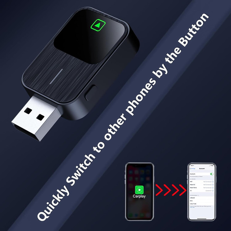 کارپلی و اندروید اتو مدل k2 2in1 Carplay/Android Auto