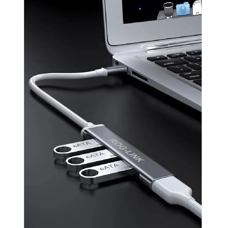 هاب 4 پورت USB-C راگ لینک مدل 2in1-CU