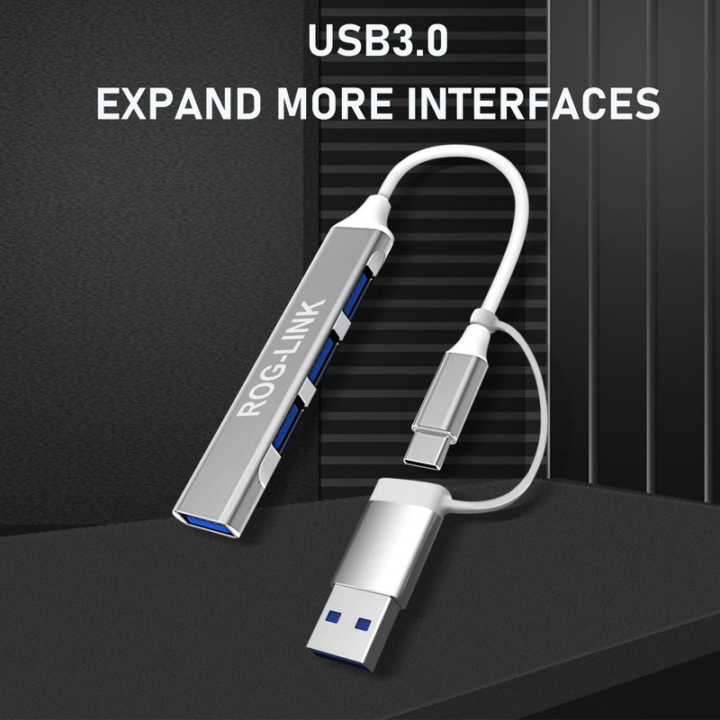 هاب 4 پورت USB-C راگ لینک مدل 2in1-CU