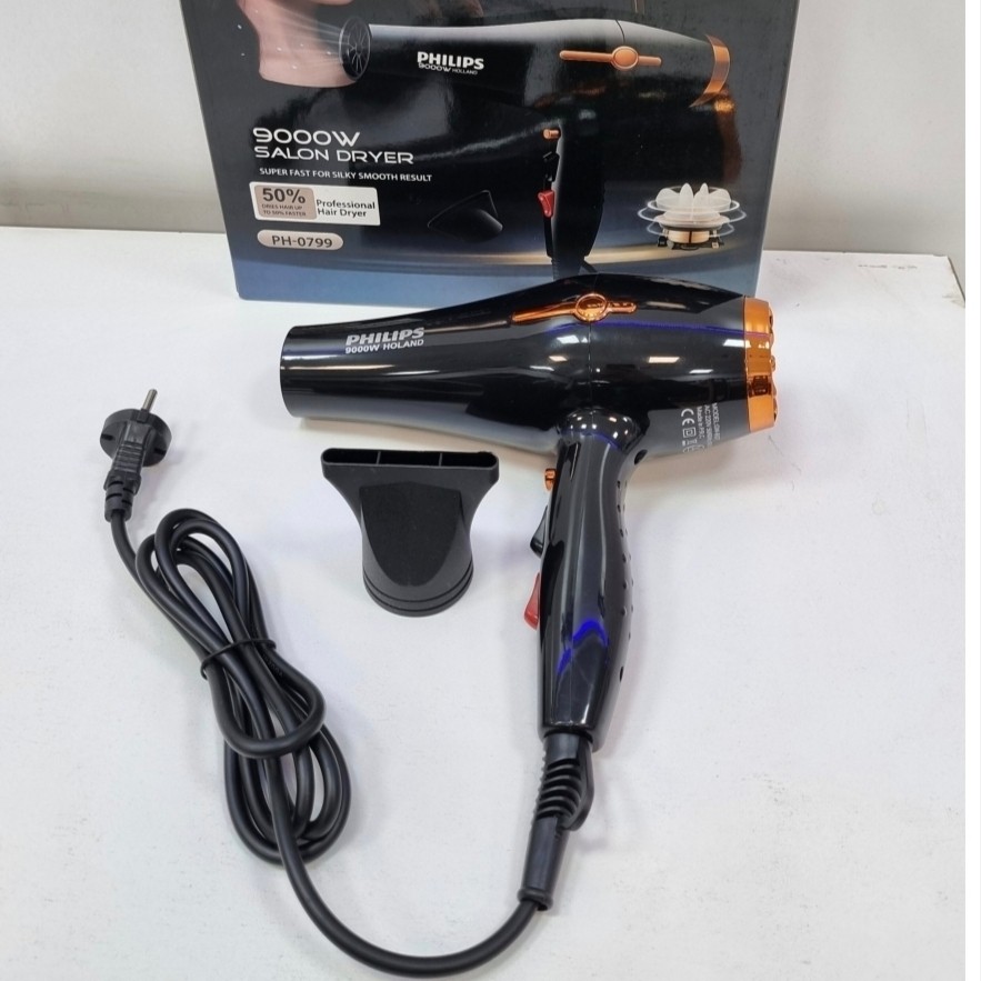 سشوار فیلیپس وارداتی موتور سنگین 9000w مدل PH-0784 (اقساطی) ارسال رایگان