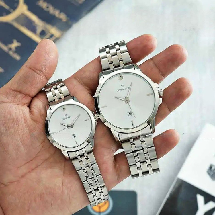 ست ساعت مچی عقربه ای زنانه و مردانه مدل کلاسیک کد 02