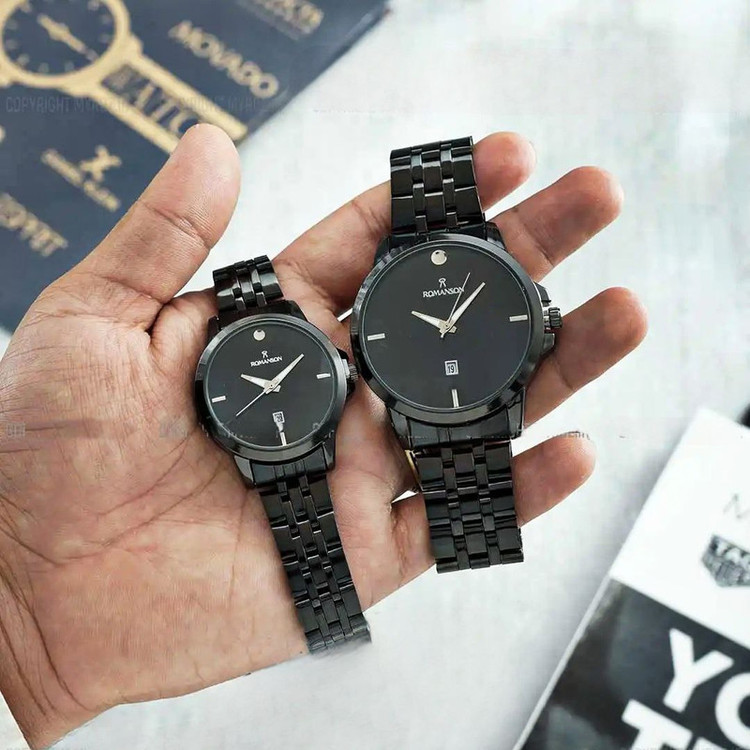ست ساعت مچی عقربه ای زنانه و مردانه مدل کلاسیک کد 03