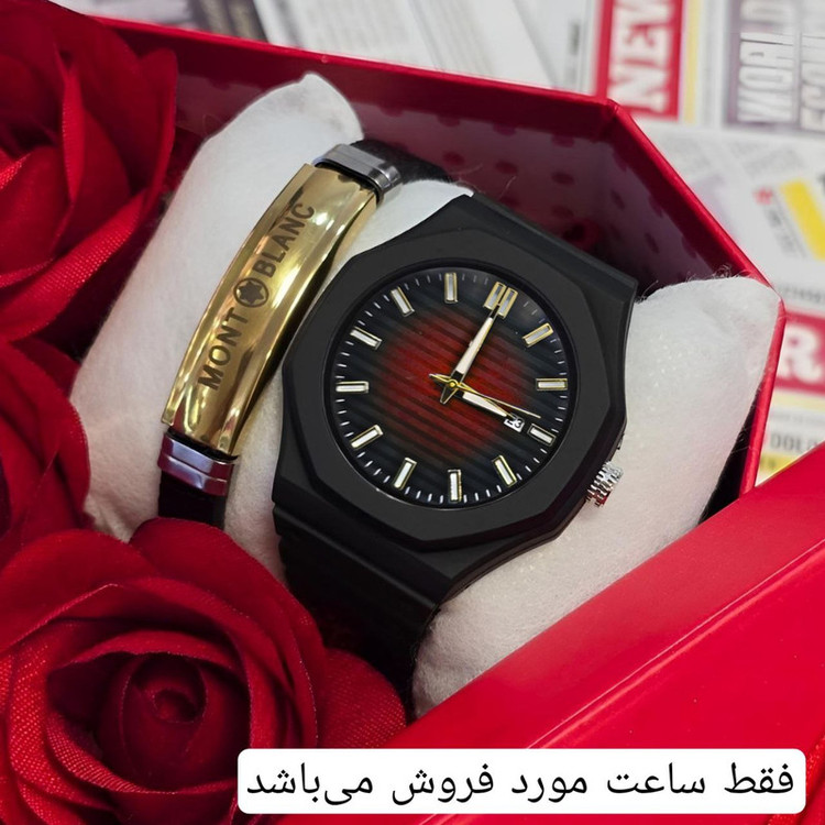 ساعت مچی عقربهای کوارتز مردانه مدل بند پیو ضد آلرژی کد 111