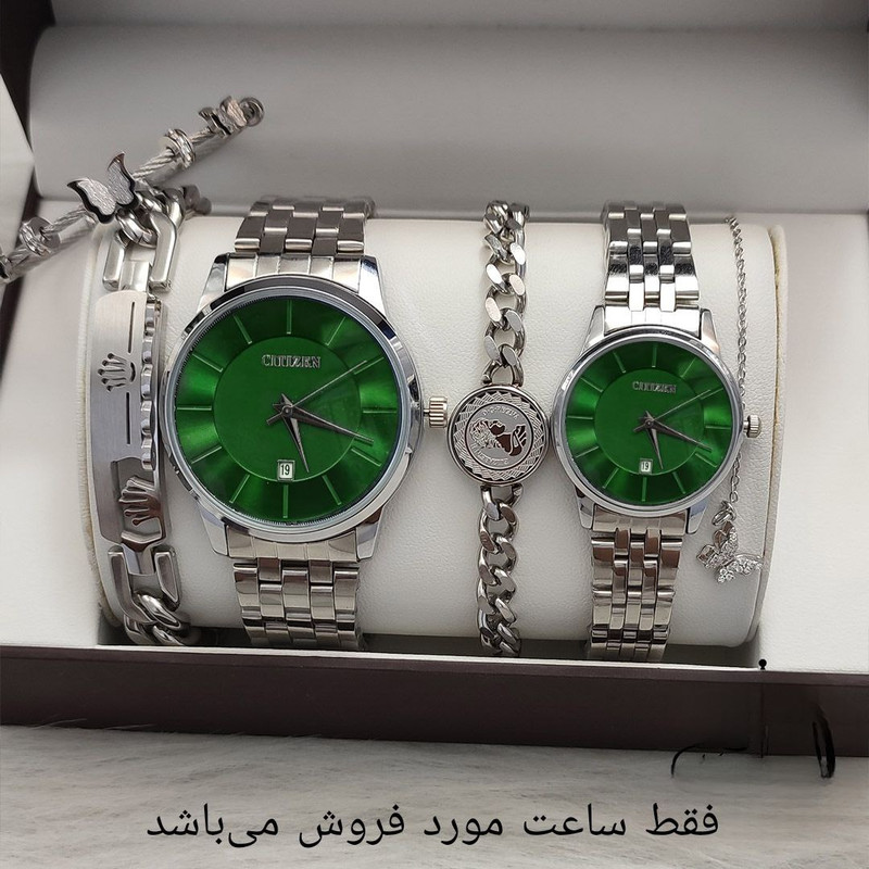 ست ساعت مچی عقربهای مدل کوارتز کلاسیک خطی کد 01