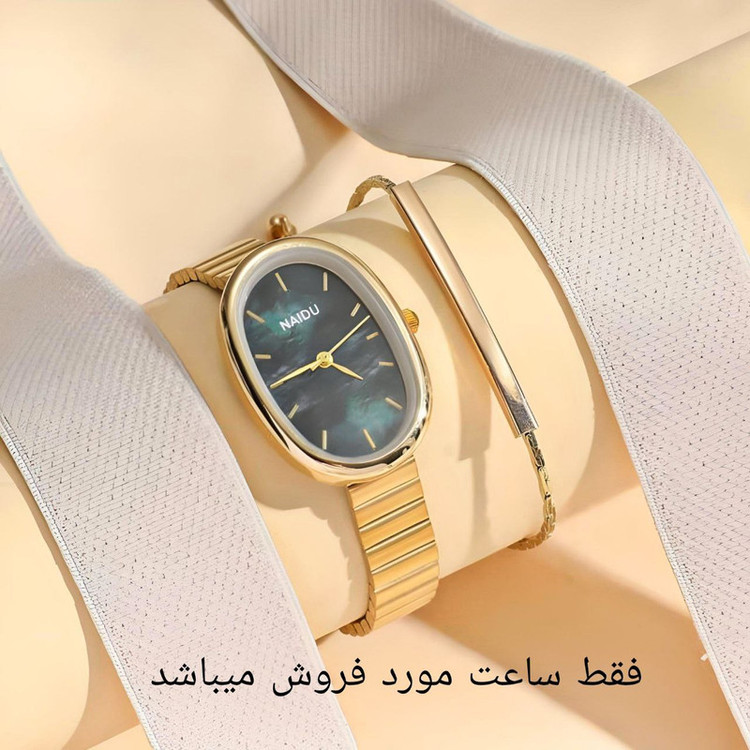 ساعت مچی عقربه ای زنانه مدل بند ریلی 02