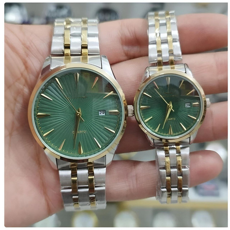 ست ساعت مچی عقربه ای زنانه و مردانه مدل کلاسیک 03