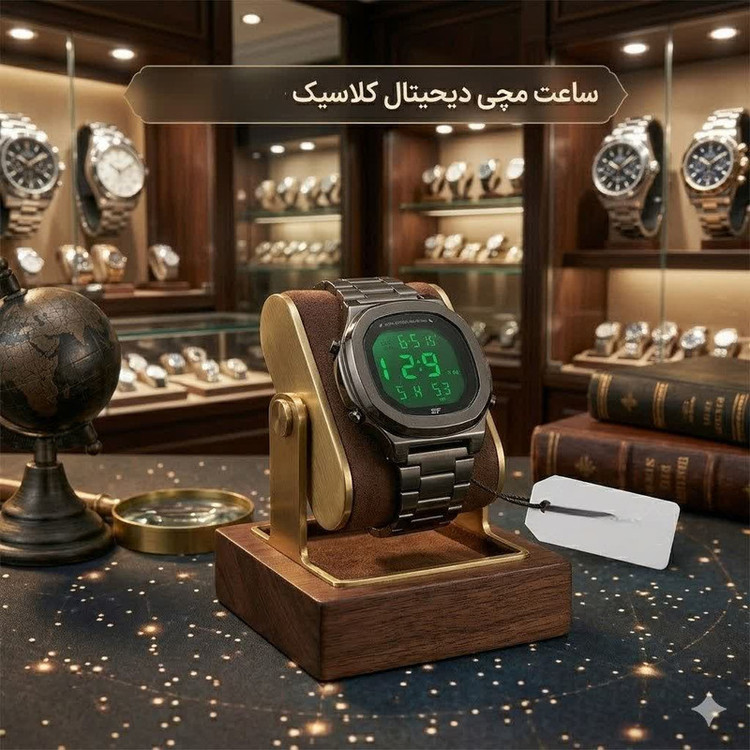 ساعت مچی دیجیتال مردانه مدل کورنومتردار کد 002