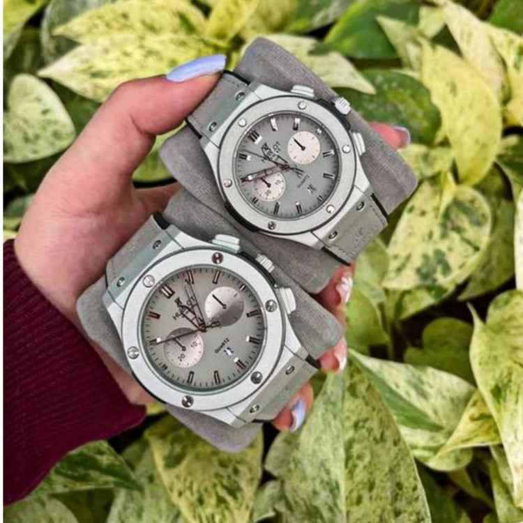 ست ساعت مچی عقربه ای زنانه و مردانه مدل تک موتور ساده
