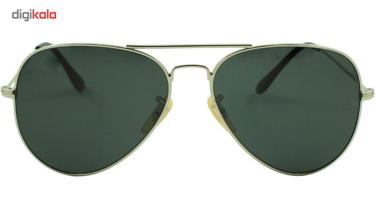 عینک آفتابی خلبانی مدل Aviator Large Metal Silver Grey
