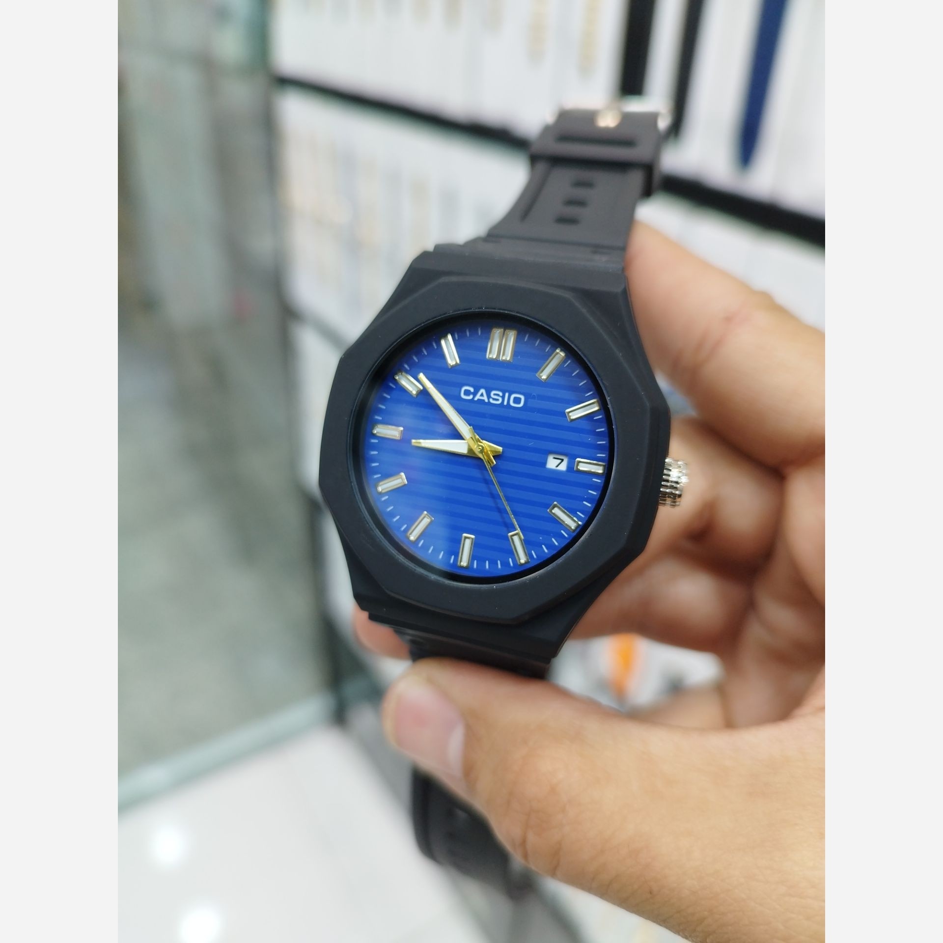 ساعت مردانه اسپرت جیشاک اکسیو صفحه ابی+جعبه+گارانتی