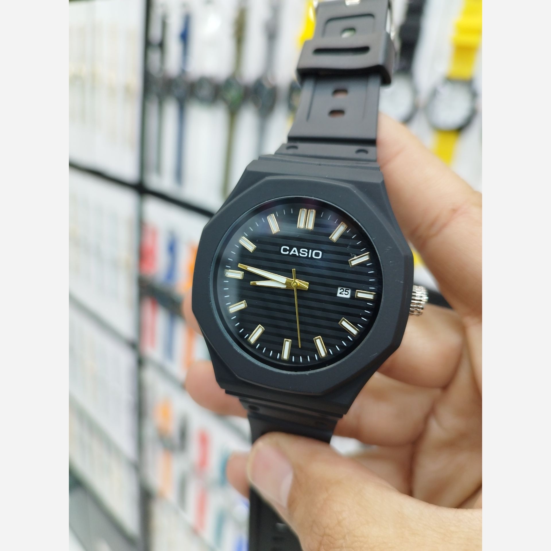ساعت مردانه اسپرت اکسیو صفحه مشکی+جعبه+گارانتی