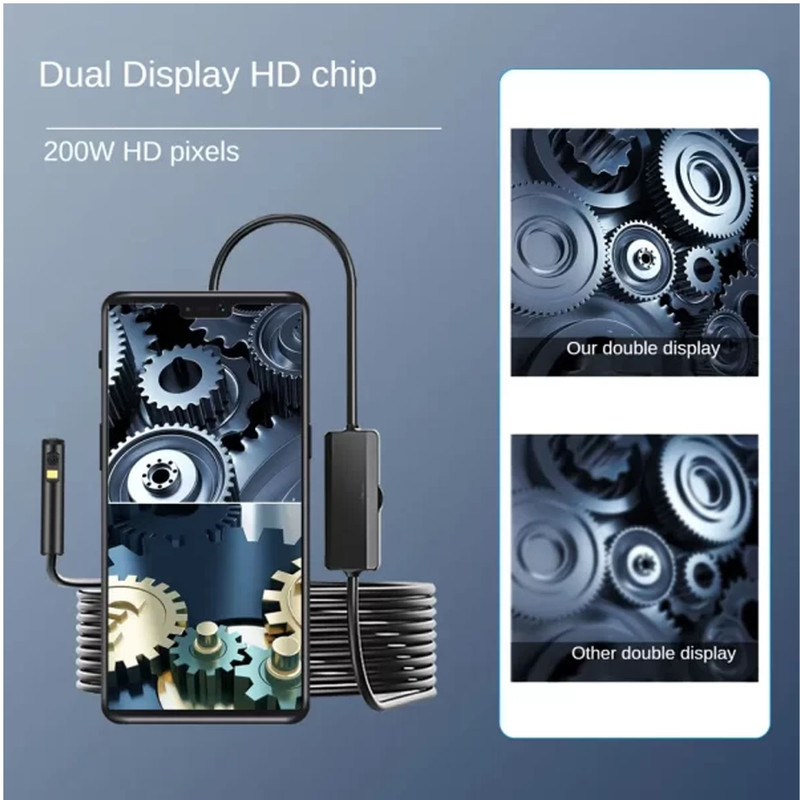 دوربین شلنگی مدل 2 لنز ضدآب 20M HD 360 NEW