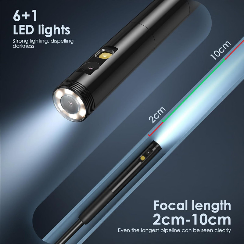 دوربین شلنگی مدل 2 لنز ضدآب 20M HD 360 NEW