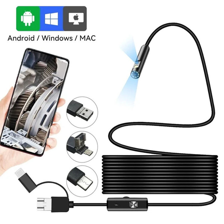 دوربین آندوسکوپی مدل چراغدار کد 10M HD