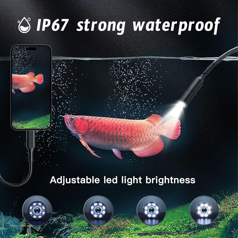 دوربین آندوسکوپی مدل اتوفوکوس کد Waterproof HD 5M